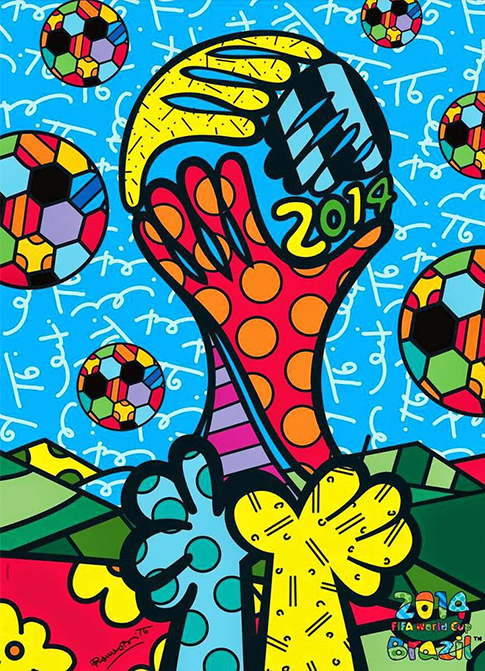 Romero Britto World Cup Art